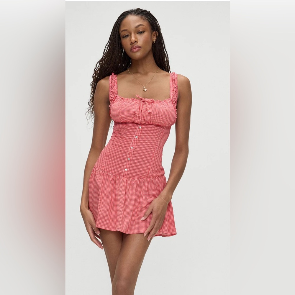 Frankie's Bikinis Red Mini Dress